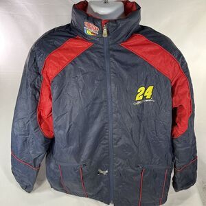 Vintage Jeff Gordon Chase Authentics Nylon Full Zip DuPont Jacket Mens Large